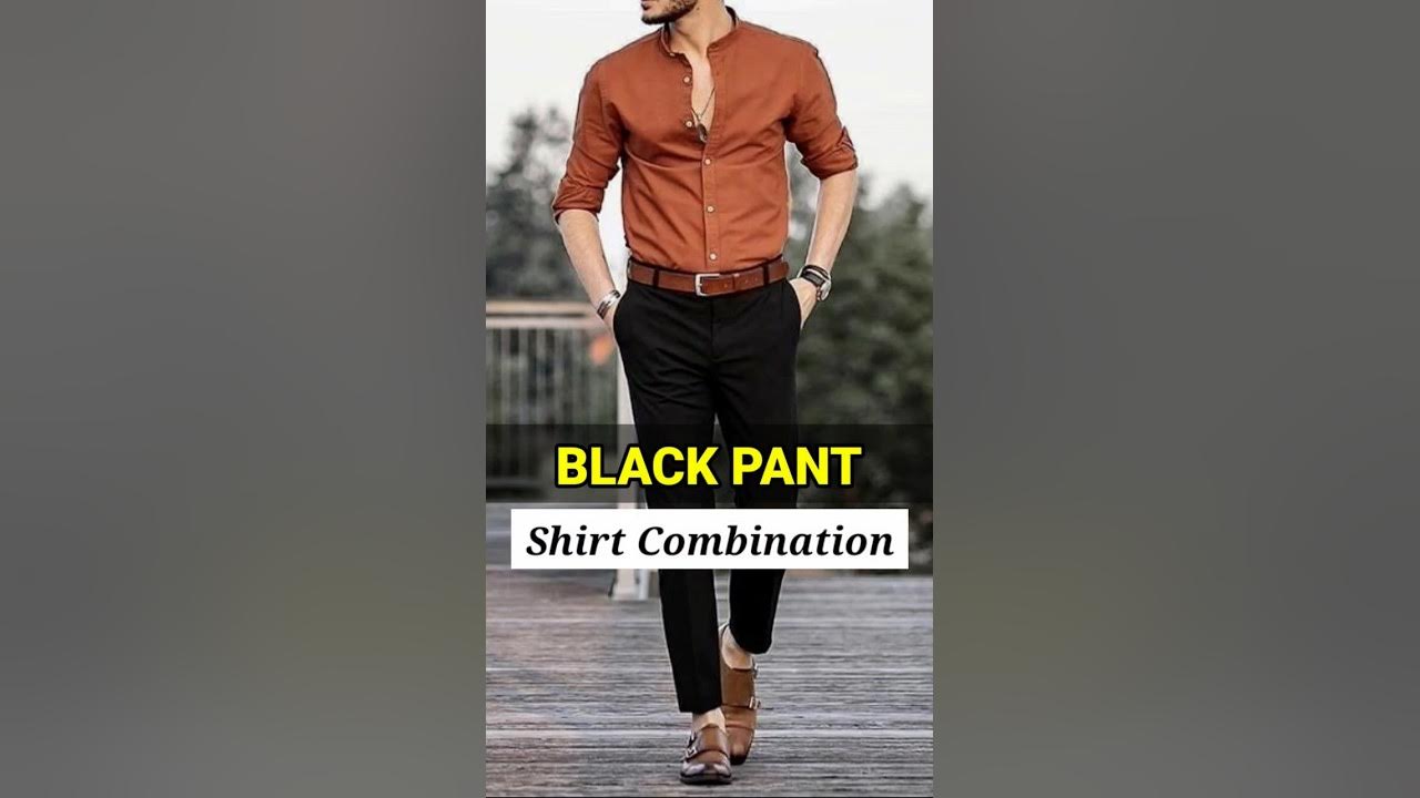 Formal Outfits for Men  Black Pant Best Combination 