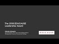 2018 educause leadership award  celeste m schwartz