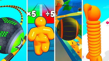 Going Balls vs Tall Man Run vs Action Balls vs Long Neck Run - All level gameplay Android, IOS