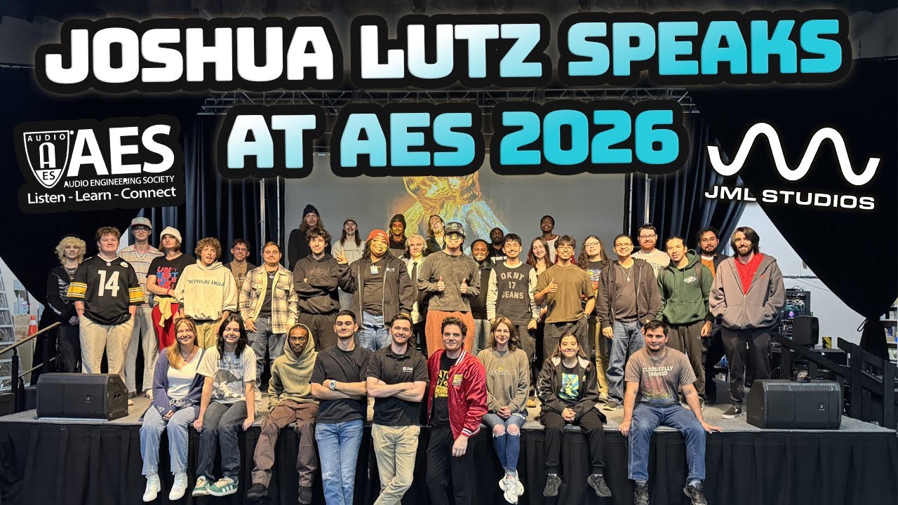 Joshua Lutz speaking event for AES 2026 at the Conservatory Of Recording Arts and Sciences panel