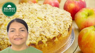 German apple streusel cake | step by tutorial [subs]