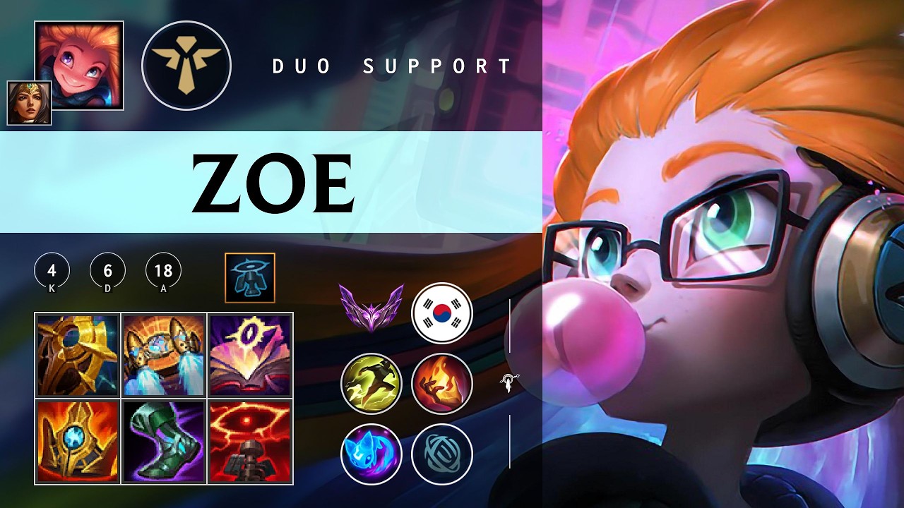 Zoe Support vs Karma - KR Master Patch 26.04
