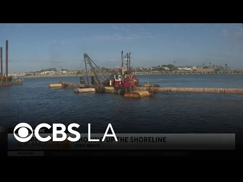 Shoreline sand replenishment is part of Long Beach dredging project