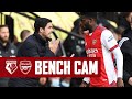 BENCH CAM | Watford vs Arsenal (2-3) | The goals, assists, celebrations and more!