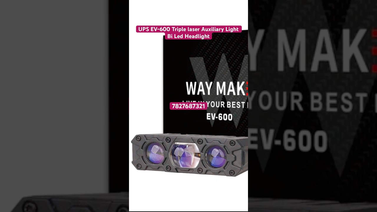 UPS EV-600 Triple Laser Auxiliary Lights & Bi-LED Headlight | Perfect Upgrade for Kia Carens!