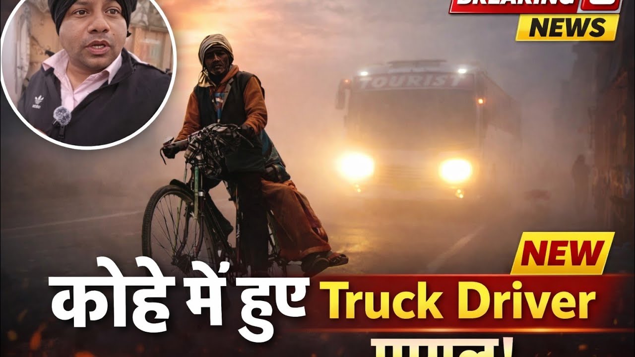 🚛 Truck Driver Vlog | Road Reverse Effect 😲 | Fog Bus | Muzaffarnagar Trip