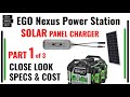 Part 1 of 3 EGO Nexus Solar Panel Charger CH1800 Review