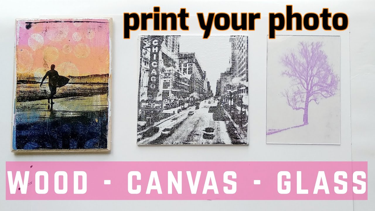 How to print your own photos on wood, canvas and glass! Gel plate  display picture 1