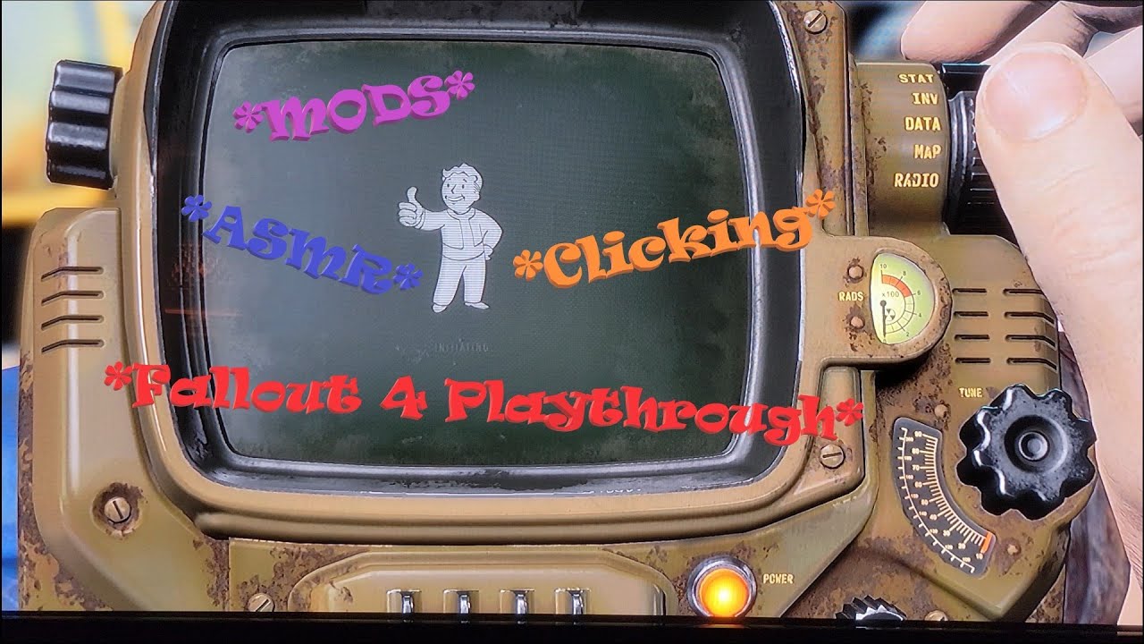Fallout 4 Playthrough Part 1 ASMR (Soft-Spoken) *Controller Clicking* **Mods, Opening Sequence**