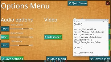 Godot Practical Tutorial Implementing player settings save files
