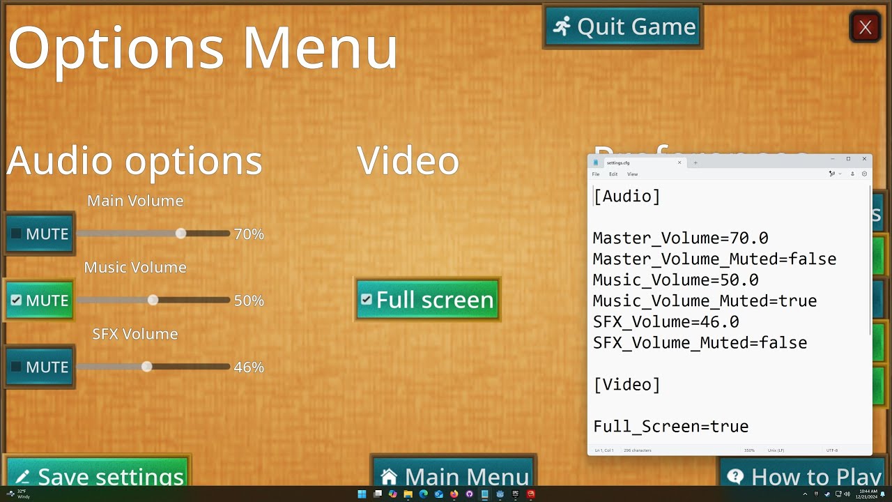 Godot Practical Tutorial Implementing player settings save files - YouTube