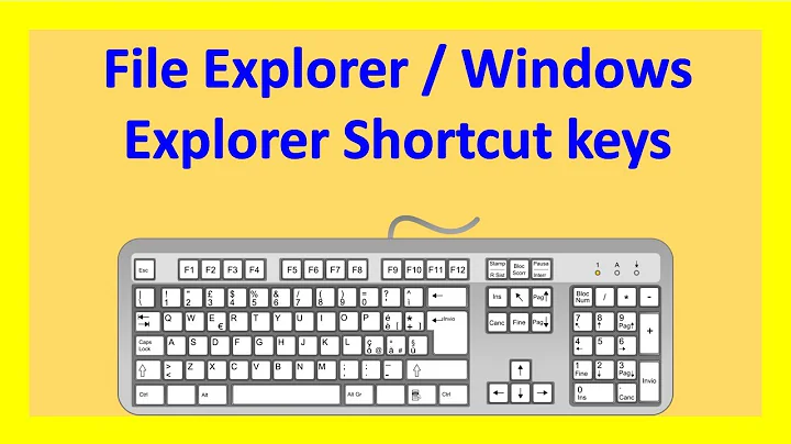 File Explorer Keyboard Shortcut Keys / Windows Explorer Shortcut keys #KeyboardShortcuts
