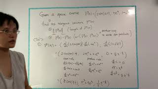 Celebrity Lesson04: 04 example— vector-valued function, tangent vector, and dot product Profile