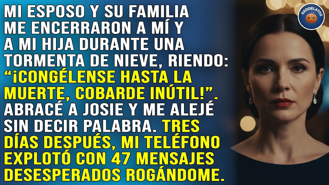 Mi esposo y su familia me encerraron a mí y a mi hija de 7 años durante una mortal ventisca, riendo.