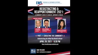 Redistricting and Reapportionment 2021 Part 1