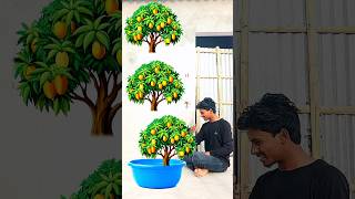 इतना सारा आम का पेड़ 😱 #shorts #mango #tree #cucumber #funny #vfx #mithunvfx