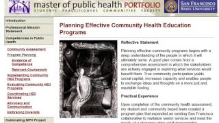An example of an excellent ePortfolio