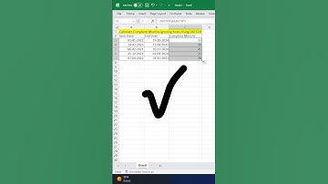 How to calculate complete months in excel a snap with Excel datedif #excel #excelshortcuts
