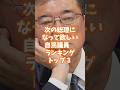 次の総理になって欲しい自民党議員ランキング！一位はやっぱりあの人 #世論調査 #高市早苗 #小泉進次郎