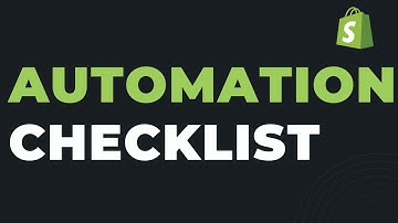 Shopify Automation Checklist