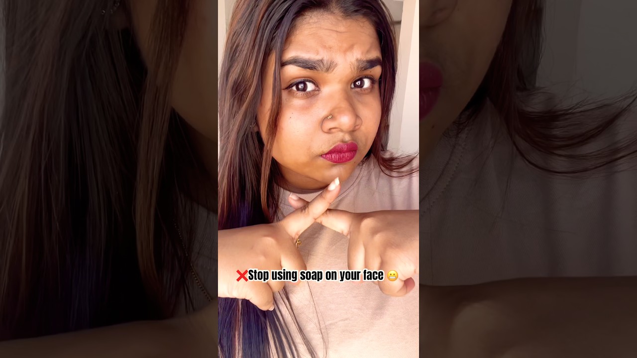 Stop using soap on your face🚫#shorts #skincaretips #julinaaynikkal