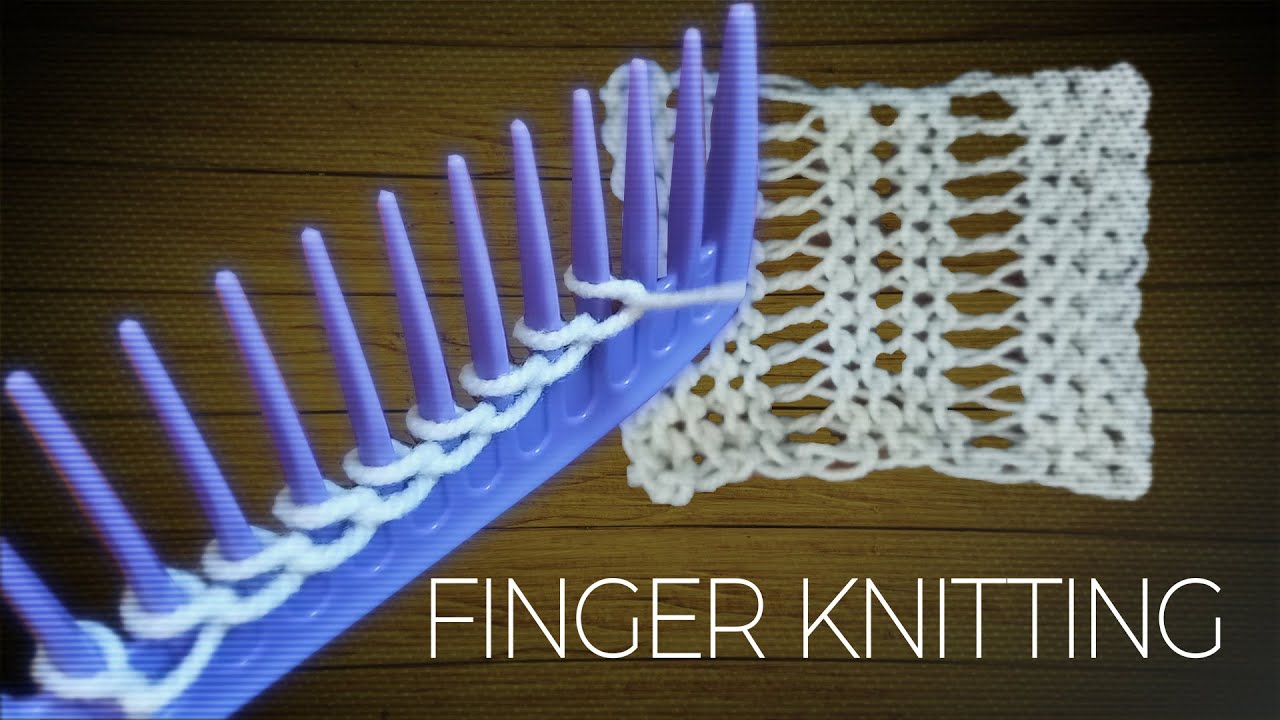 HOW I MADE KNIT, PURL & ROPE STITCHES USING A COMB!