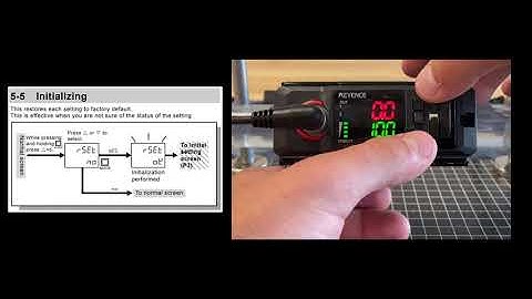 Flow Sensor KEYENCE FD-Q Series - First Time Setup Guide