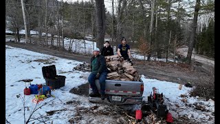 Chopping firewood