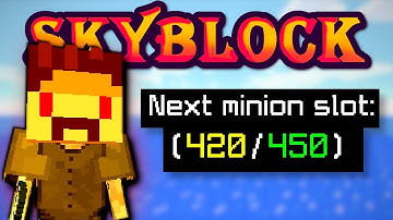 Solo Hypixel SkyBlock [68] The madlad crafted 30 unique minions
