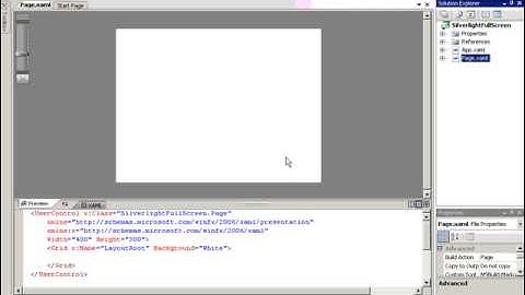 VS.Net 2008 Silverlight 2.0 - Full Screen  Lesson 1(Part I)