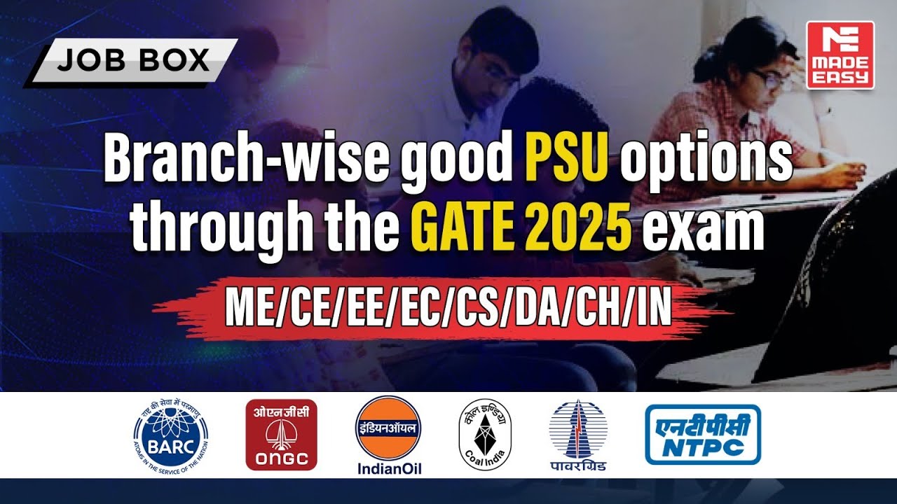 Branch Wise Top PSU Jobs Through GATE 2025 Best PSU Career Paths branch-wise-top-psu-jobs-through-gate-2025-best-psu-career-paths
