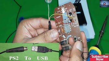 how to convert / Replace  a mouse PS2 to USB port | my electrical