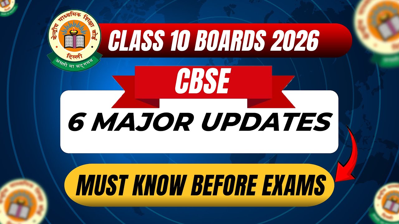 CBSE Board Exam 2026 🔥 6 Big Updates for Class 10 | Important for All ...
