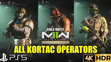 Call of Duty Modern Warfare 2 Vault Edition PS5 Kortac All Operators | MW2 Oni Operator |PS5 MW2 Oni