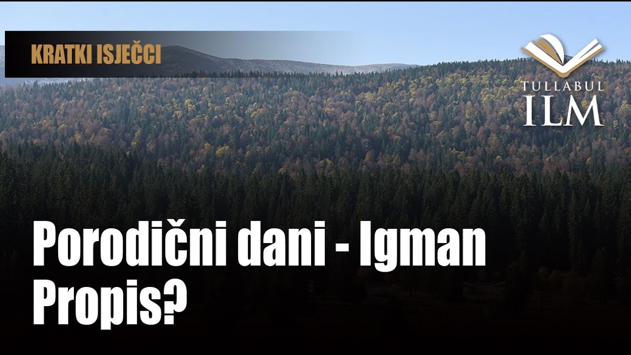 Porodicni dani Igman - Propis? - dr. Zijad Ljakić - Tullabul Ilm