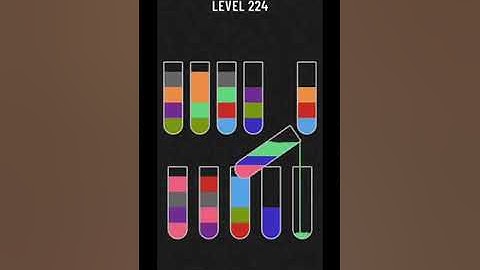 Water Sort puzzle level 223 and 224 | Mobile Games