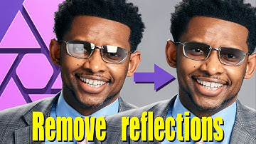 Remove reflections in glasses in Affinity Photo