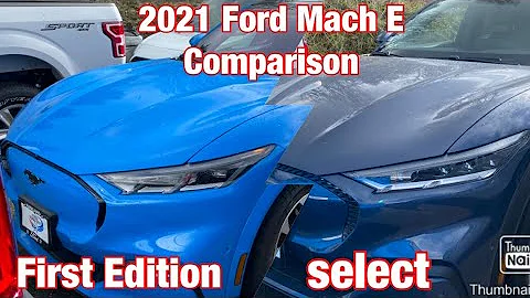 2021 Ford Mustang Mach E Full Electric SUV | Select Base And First Edition Trim Level Comparison