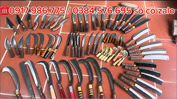 DAO RỰA(quắm) , DAO MÈO ,DAO NHÀ BẾP MẪU MỚI NHẤT TẠI LÒ RÈN CHUẢNA NHÍP 