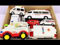 走る走る、救急車ミニカー坂道走る。走行テスト！Running, running, ambulance miniature car hill running. driving test!