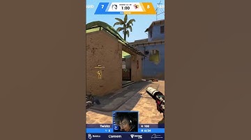 TWISTZZ LOVES TO CLUTCH PISTOL ROUNDS - MIRAGE - #shorts #csgo
