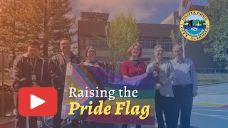 Raising the Pride Flag May 2025