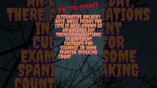 Fun Facts about Friday the 13th Ep.11 #halloween