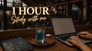 🍹 1 HOUR Study With Me | Cozy Café Ambience & Soft Piano 🎹 screenshot 5
