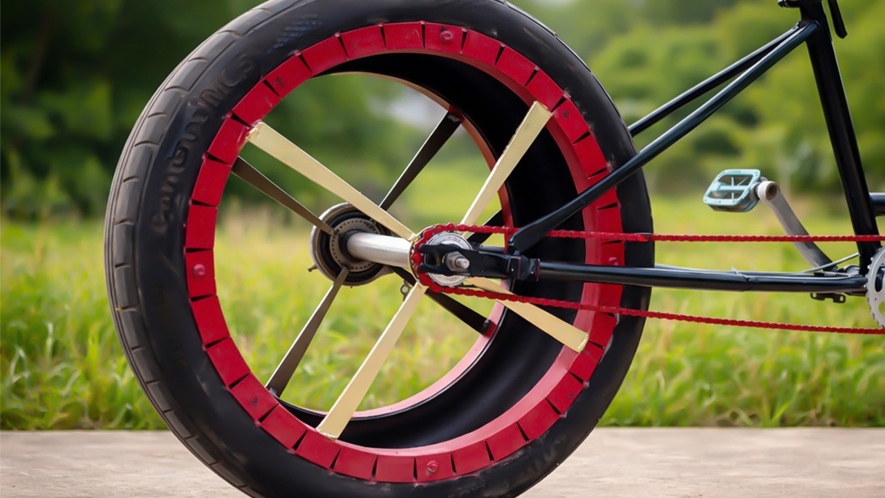 I REPLACED MY BIKE TIRE WITH A CAR TIRE — INSANE RESULT
