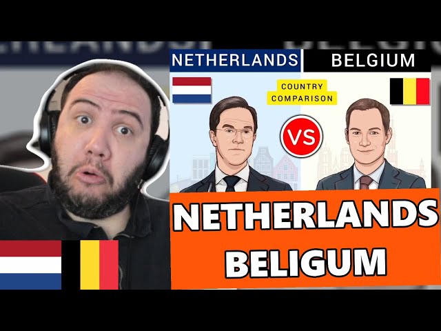 Belgium vs Netherlands - Country Comparison | Teacher Paul Reacts 🇳🇱🇧🇪 class=