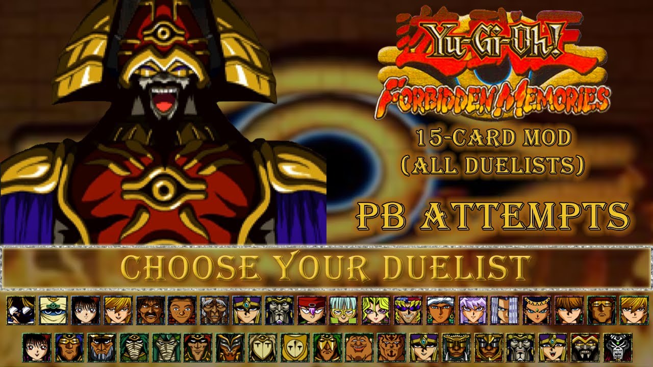 yugioh 15 card mod Yu-Gi-Oh Forbidden Memories 15 Card Mod Full Playthrough