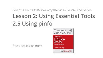 Using pinfo - CompTIA Linux+ XK0-004 Video Course - Sander van Vugt
