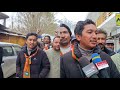 Ladakh mp visits sanko  bjp party members and supporters asked jtn to contest mp election