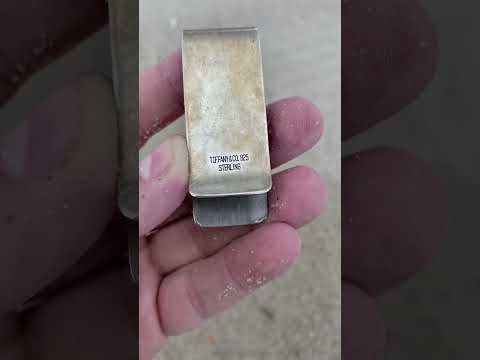 Tiffanyu0026Co. SILVER money clip!! #metaldetecting #treasurehunt